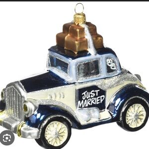 Polonaise Kurt Adler Just Married Rolls Royce Christmas Ornament